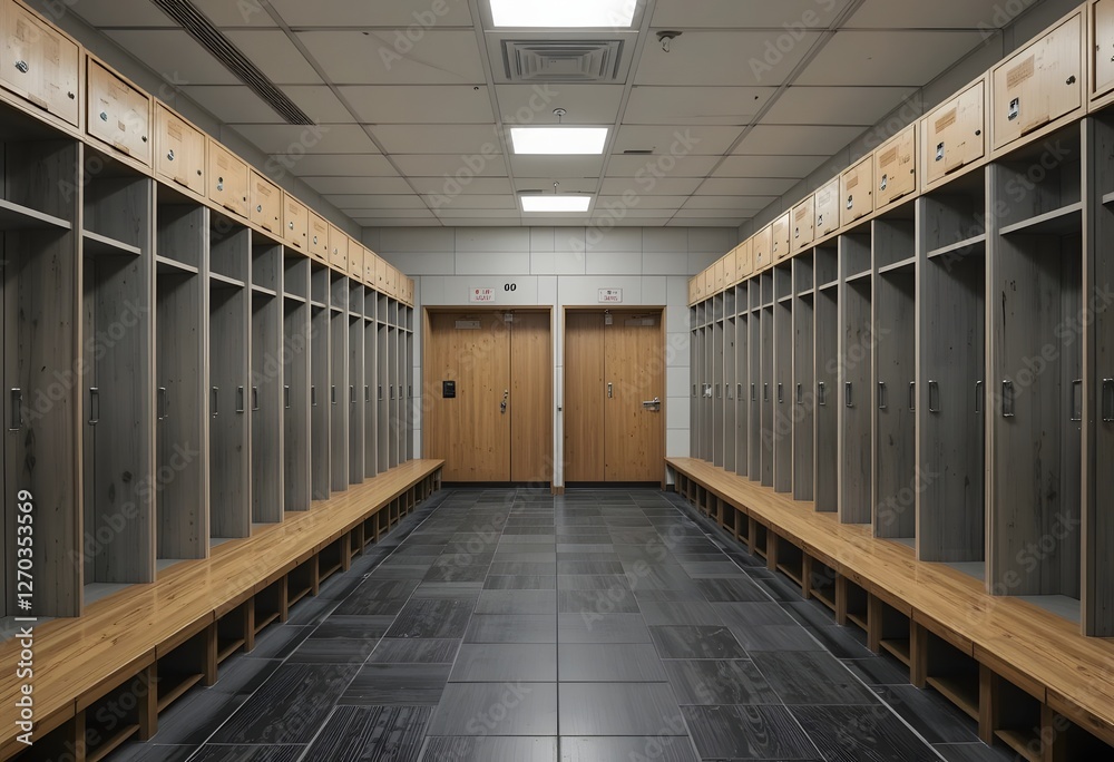 Obraz premium Gym Locker Room 