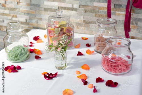 Candy Bar and Decoration at a Wedding
