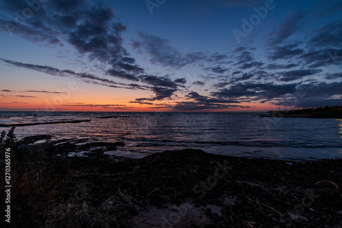 Sun set at the beach
