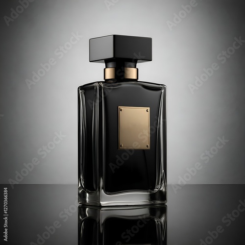 Wallpaper Mural A luxurious perfume bottle with blank label for logo mockup or branding  Torontodigital.ca