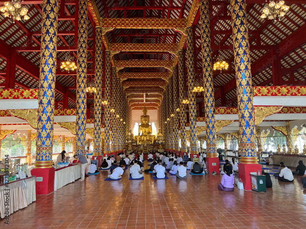 Inside the Wat Suan Dok in Chiang Mai
