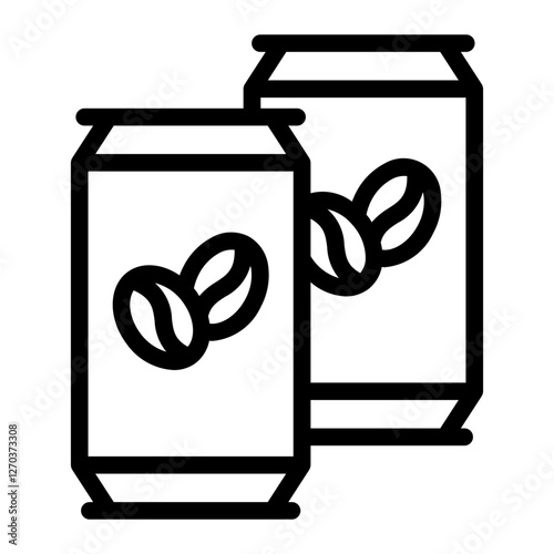 coffee can Line Icon