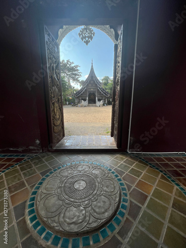 Obraz na płótnie Wat Pan Sao Buddhist temple in Chiang Mai w salonie