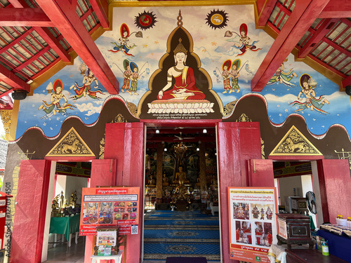Obraz na płótnie Wat Sai Moon Muang Buddhist temple w salonie
