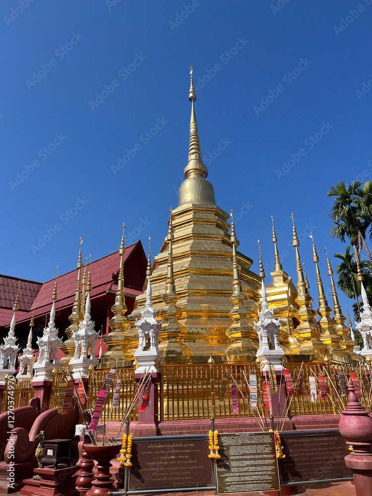 Wat Phan Tao Buddhist temple in Chiang Mai