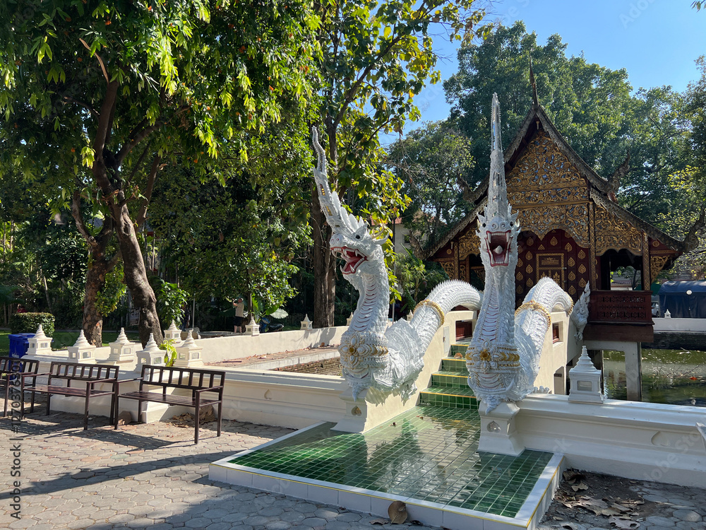 Wat Chiang Mun Buddhist temple in Chiang Mai