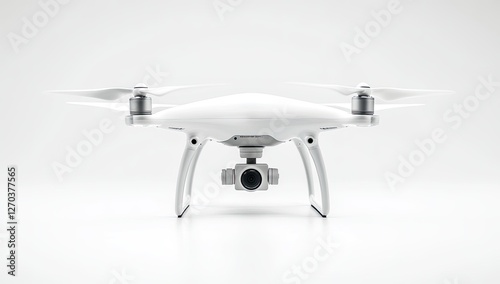 White Drone on White Background photo