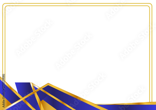 blue abstract frame background