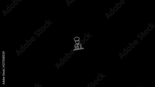 chef icon animation video