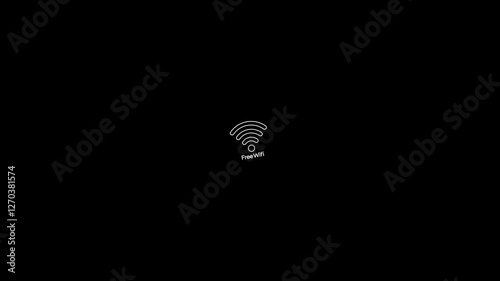 free Wi-Fi icon animation video