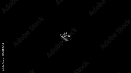 reception icon animation video