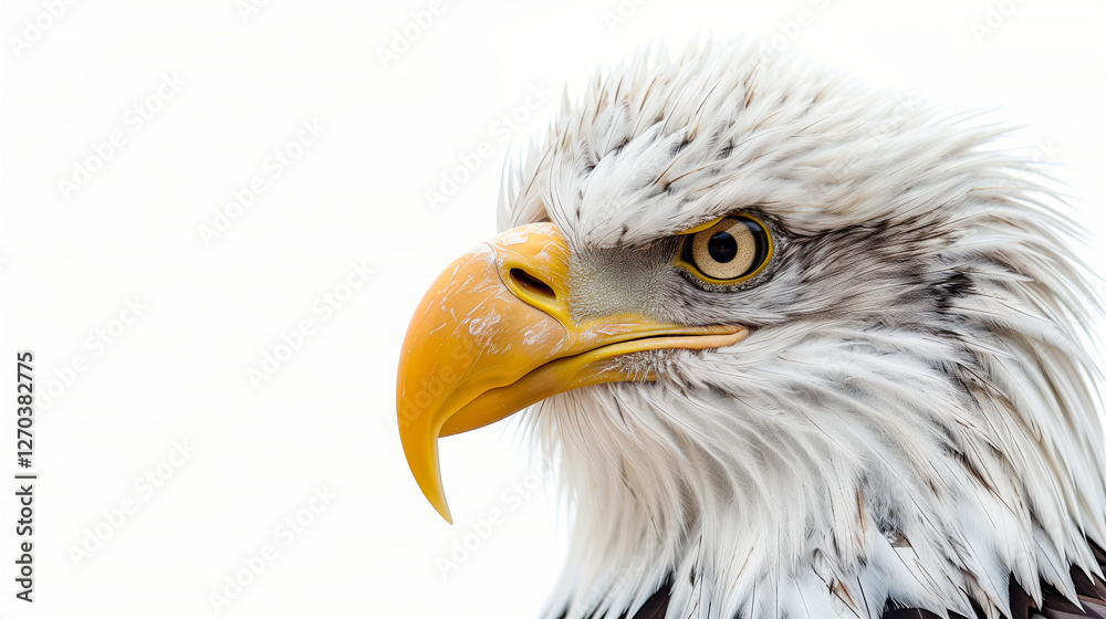 Obraz premium bald eagle isolated on white background
