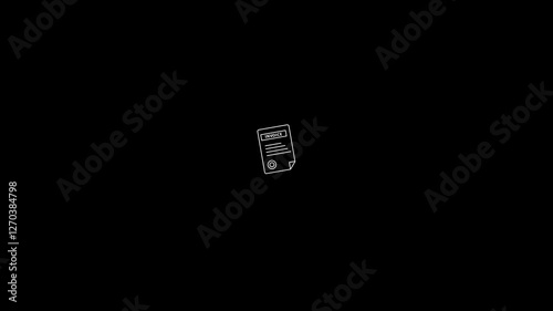 invoice icon animation