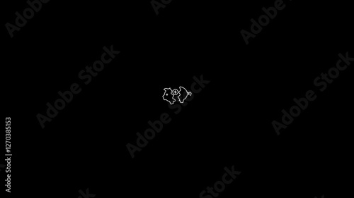 piggy bank icon animation