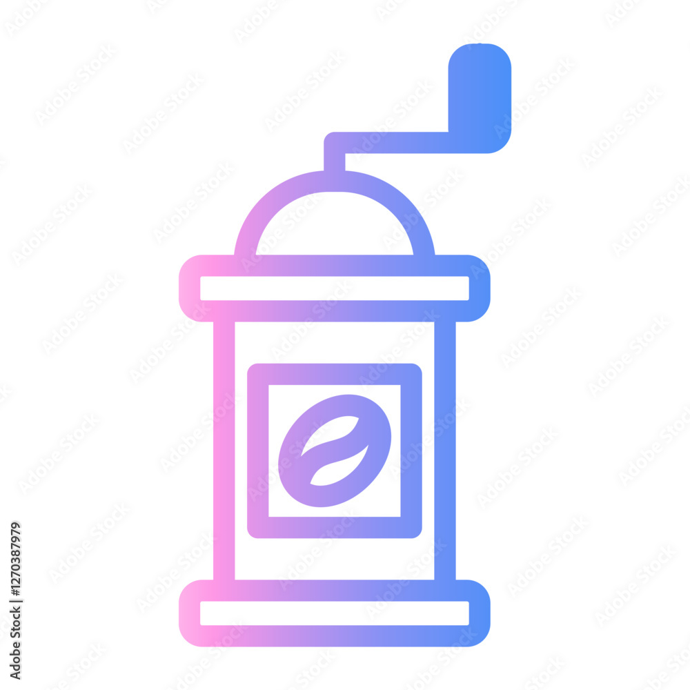 coffee grinder Line Gradient Icon coffee grinder Line Gradient Icon