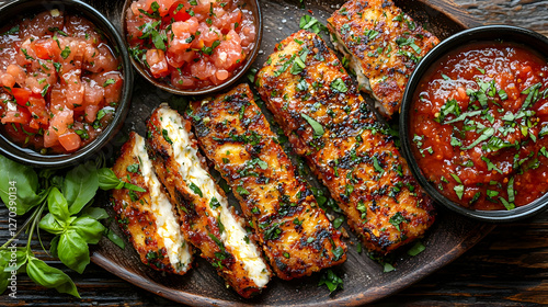 Grilled Cheese Sticks with Salsa, Recipe