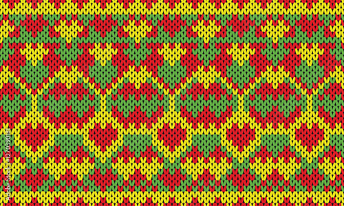 Seamless printable knitting patterns, wallpapers, ultra-high resolution raster illustrations, print-on-demand patterns