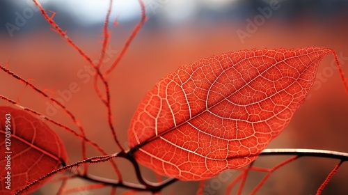 vibrant fall leaf outline