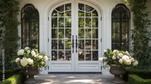 wrought french door