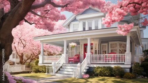 sprgtime house in springtime photo