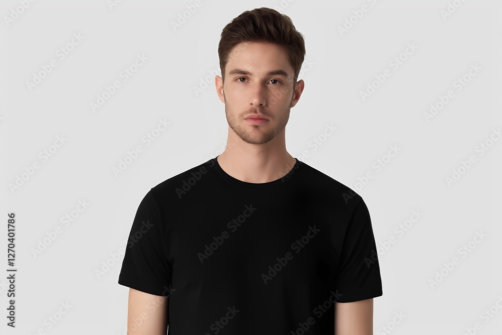 Obraz premium black t-shirt
