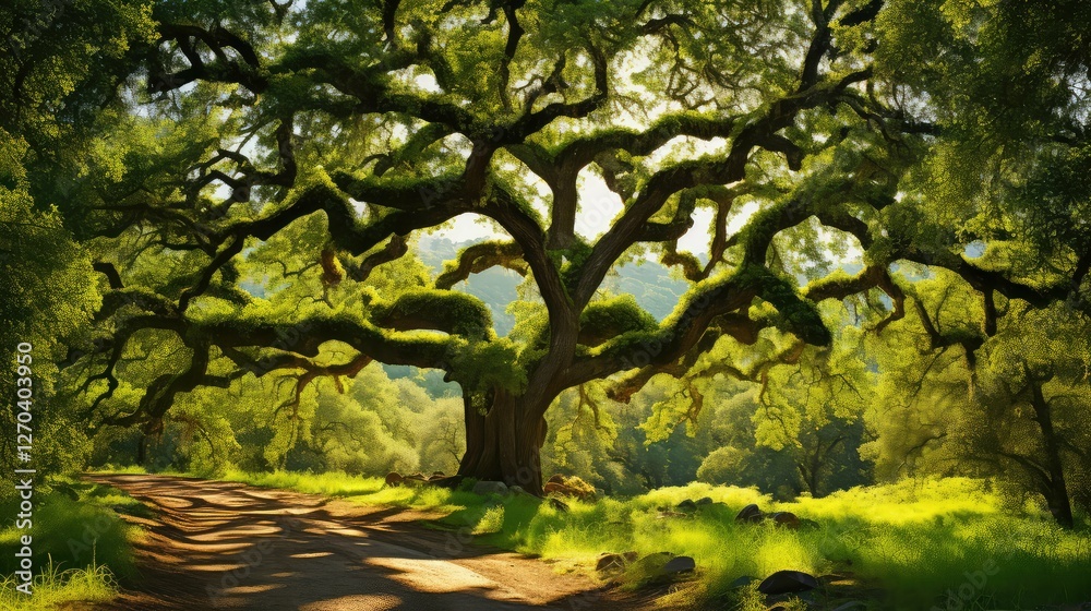 Fototapeta premium majestic gold oak tree