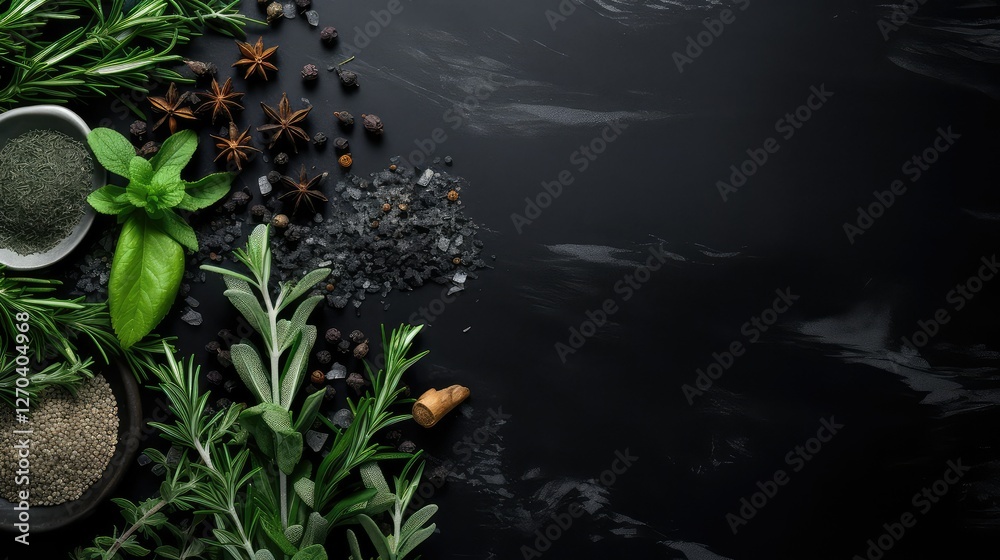 Naklejka premium green herbal background