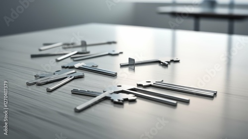 sleek keys on a table photo