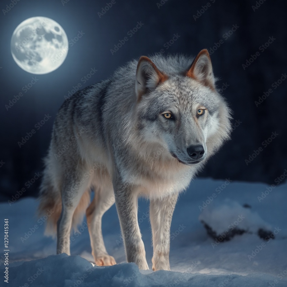 Obraz premium wolf in winter