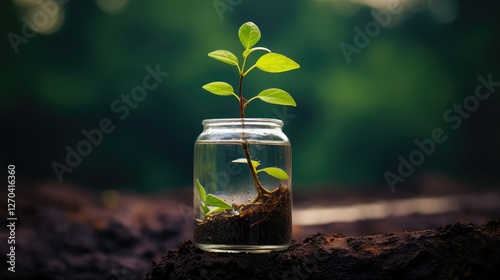 growth small plant growing