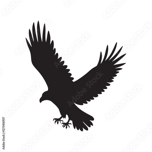 Eagle Vector Silhouette Birds Flying Logo