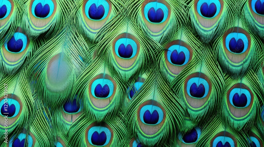 Obraz premium majestic blue green circles
