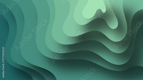 paper cut abstract background template