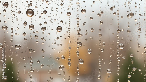 hang water drips on window photo