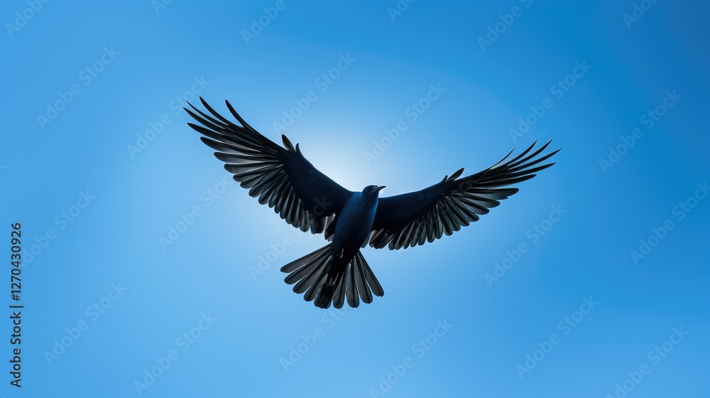 Obraz premium sky back lit blue background