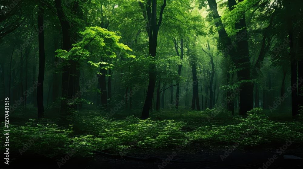 Obraz premium lush green background dark