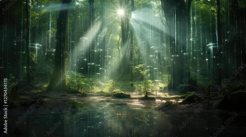 Fototapeta premium photograph transparent light