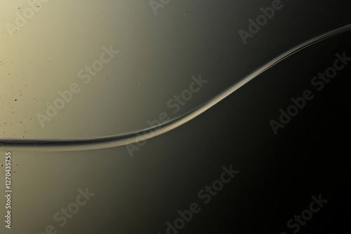 Abstract Curved Line with Smooth Texture and Dark Background