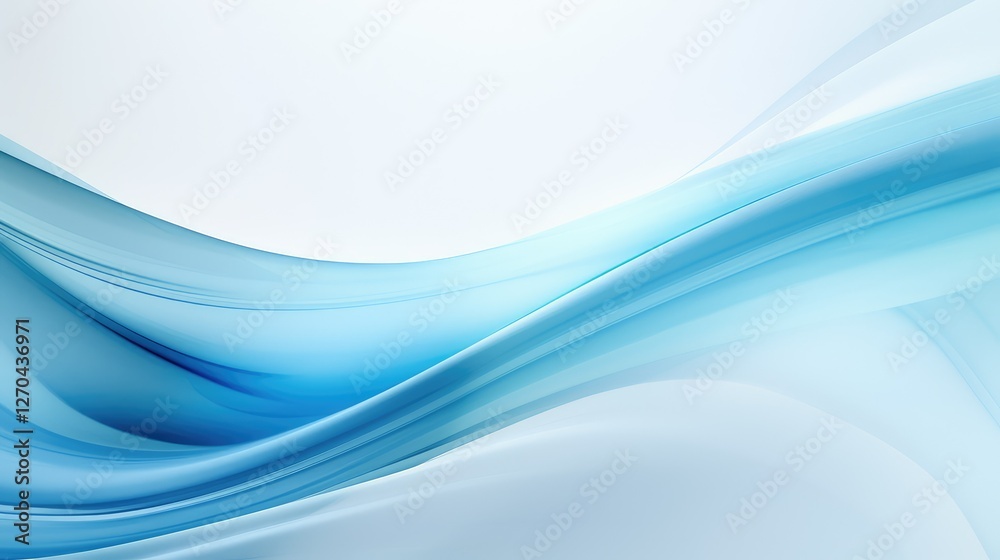 Naklejka premium canvas light blue swirl