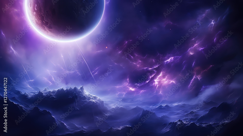 starry purple space starry purple space