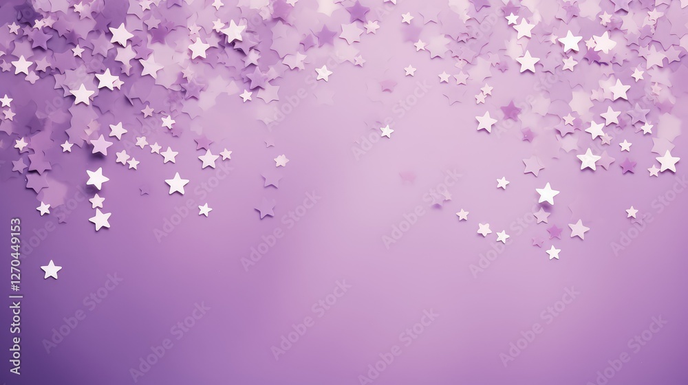 Obraz premium lilac purple stars background