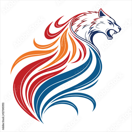 Wallpaper Mural Flaming Wave Crest Torontodigital.ca