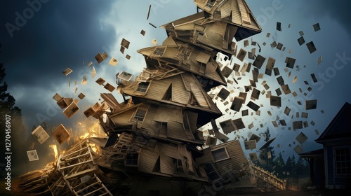 teeter falling house of cards