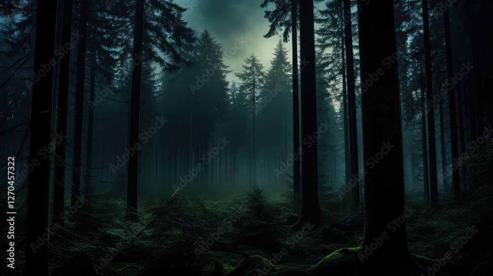 Naklejka premium haunting gradient dark