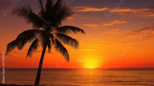 backdrop gold palm tree