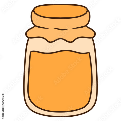 glass jar with honey