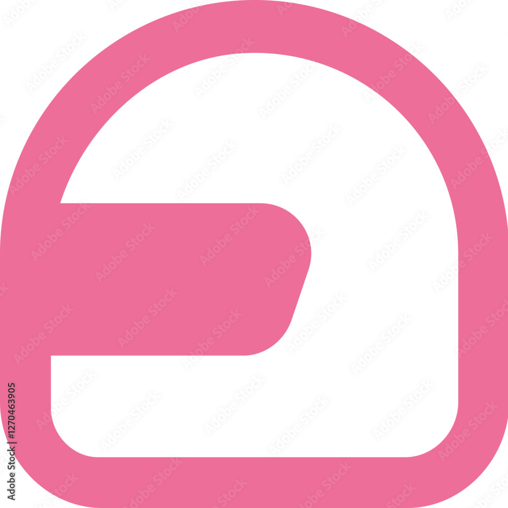 Helmet Round icon logo design Helmet Round icon logo design