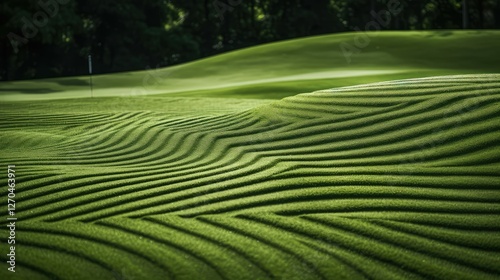 mowing golf green texture