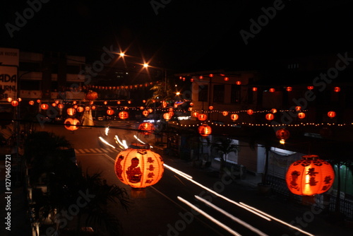 lanterns installed on every street corner