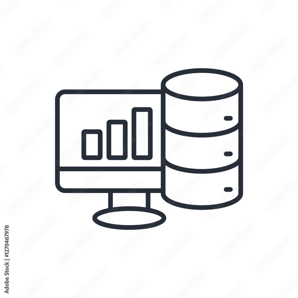 Data icon. vector.Editable stroke.linear style sign for use web design,logo.Symbol illustration. Data icon. vector.Editable stroke.linear style sign for use web design,logo.Symbol illustration.